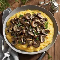 Find Vegetarian Recipes Creamy Polenta with Sautéed Mushrooms and Parmesan