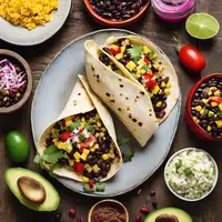 Mexican Black Bean Breakfast Burrito Vegetarian Breakfast