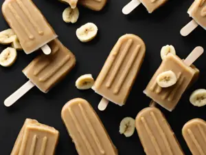 Peanut Butter and Banana Popsicles Dog Treats