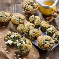 Spinach and Feta Breakfast Muffins Vegetarian Breakfast Ideas