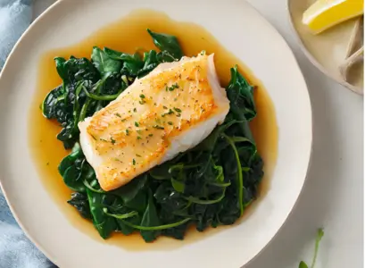 Baked Cod, one of the best high protein meals for weight loss.