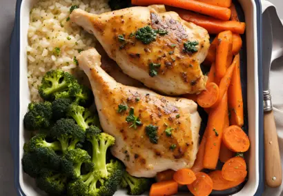 Baked Chicken Breast Broccoli and Carrots