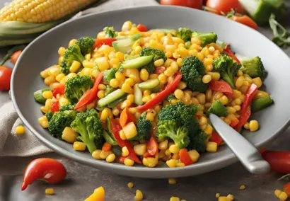 Corn and Vegetable Stir-Fry