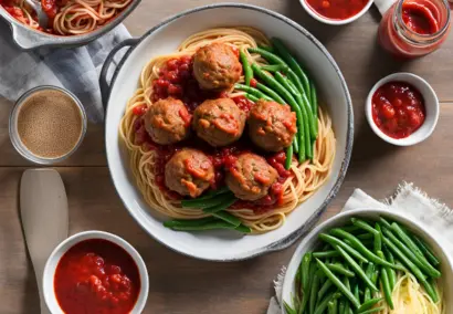 Turkey Meatballs With Spaghetti