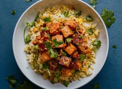 Cauliflower Rice with Tempe