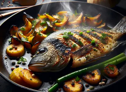 Grilled Tilapia with Squash