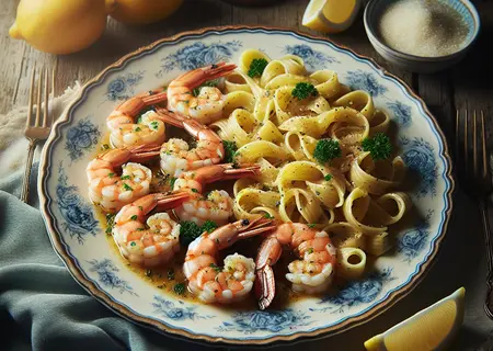Shrimp Scampi with Pasta