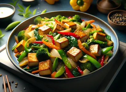 Stir-fried Tofu and Vegetables