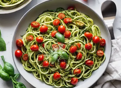 Zucchini Noodles with Pesto