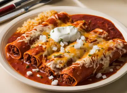 Carne Asada Enchiladas