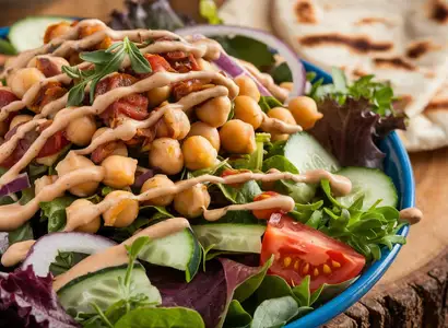 Chickpea Shawarma Salad