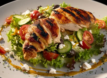 Greek Salad with Chicken