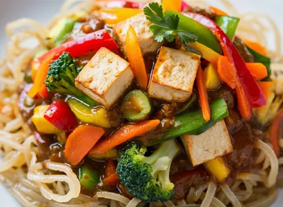 Stir-Fried Tofu with Shirataki Noodles