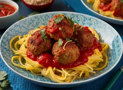 Turkey Meatballs with Spaghetti Squash