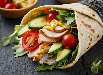 Turkey and Vegetable Wrap