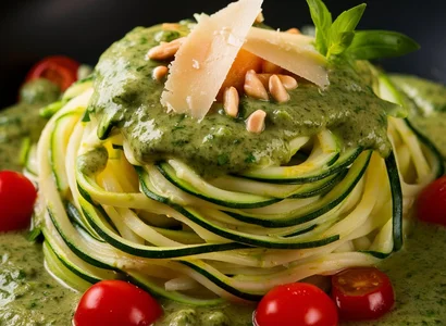 Zucchini Noodles with Pesto