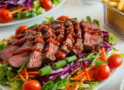 BBQ Rainbow Beef Salad