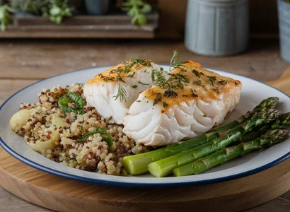 Baked Cod with Herbs
