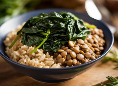 Brown Rice and Lentil Bowl