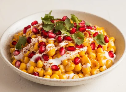 Corn and Pomegranate Chaat