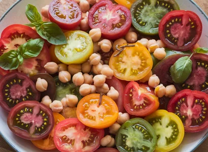 Heirloom Tomato Salad with Chickpeas