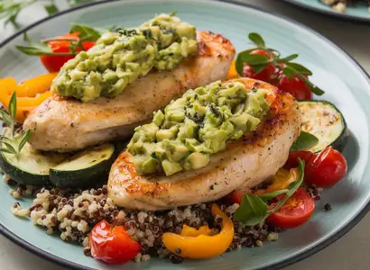 Mediterranean Chicken Breasts with Avocado Tapenade