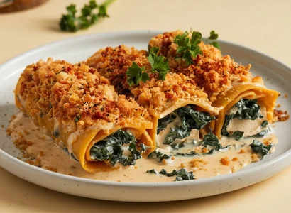 Tofu & Kale Cannelloni