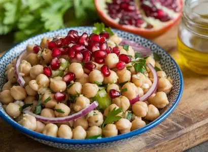 Chickpea Salad with Apple Cider Vinegar Dressing