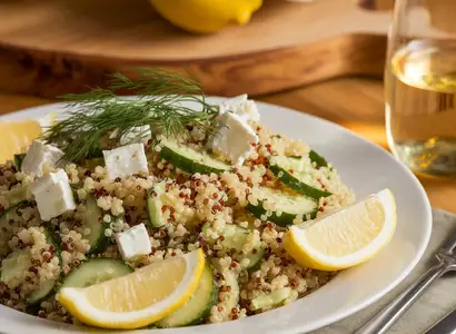 Quinoa Salad with Cucumber and Feta