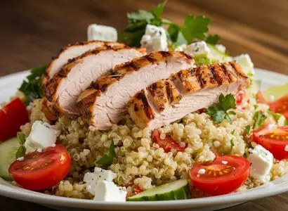Quinoa Salad with Grilled Chicken