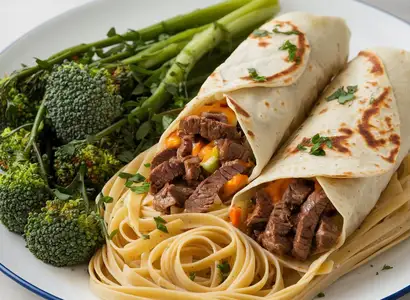 Steak Burritos with Broccolini