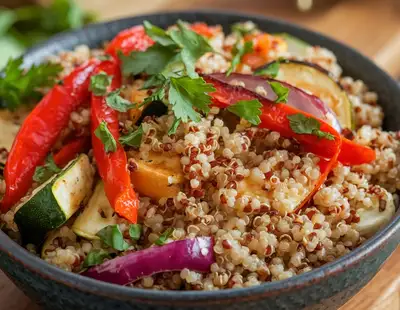 Quinoa and Roasted Veggie Bowl