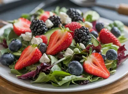 Spring Mix Strawberry Summer Salad