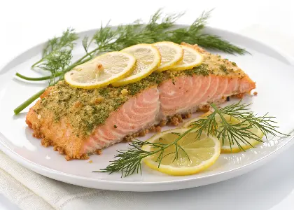 Baked Salmon with Dill and Lemon