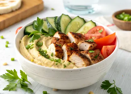 Chicken Hummus Bowl