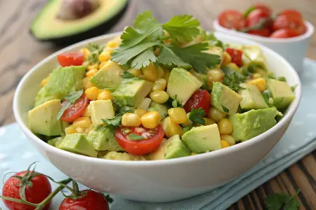 Chilled Avocado and Corn Salad