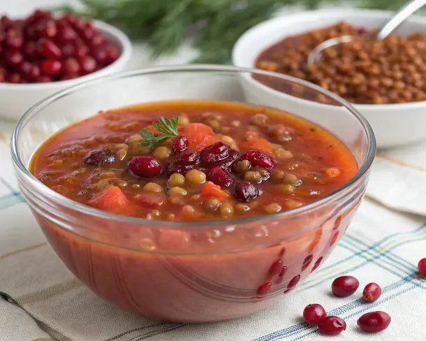 Cranberry Lentil Soup