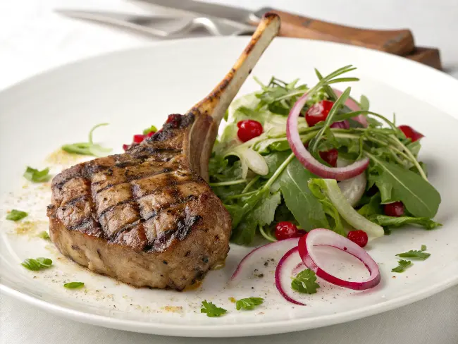 Grass Fed Lamb Chop with Fennel