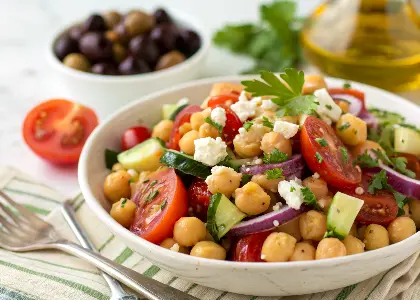 Greek Chickpea Salad Recipe