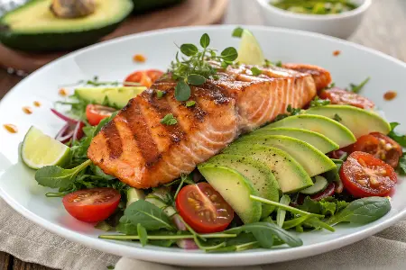 Grilled Salmon Salad Easy