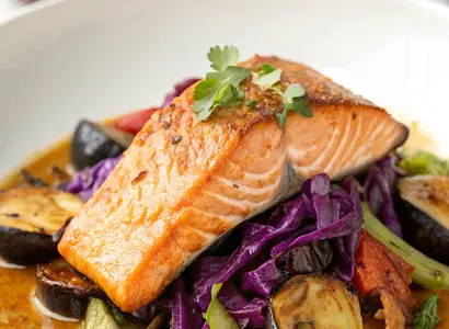 Grilled Salmon Salad