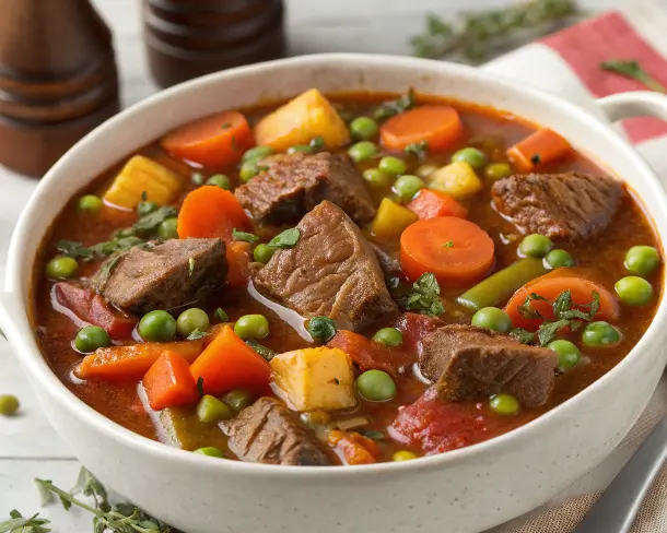 Hearty Vegetable Stew with Lean Beef