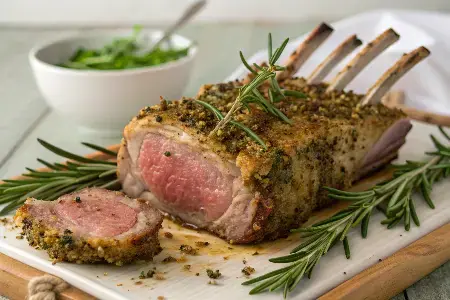 Herb‑Crusted Rack of Lamb