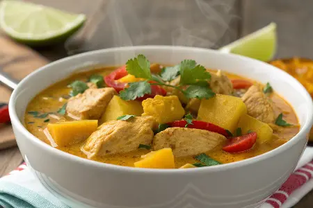 Mango Coconut Chicken Curry