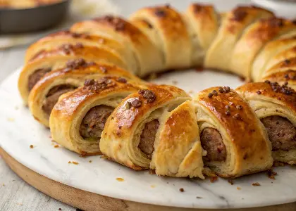 Sausage Roll Wreath