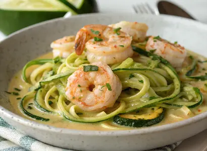 Shrimp Scampi Zoodles No Carb Diet