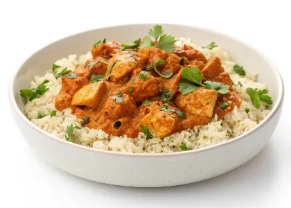 Slow-Cooker Chicken Tikka Masala with Cauliflower Rice
