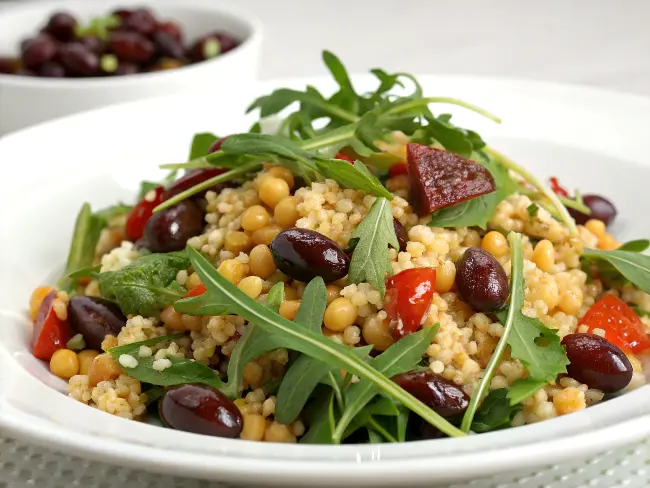 Sorghum Salad with Arugula