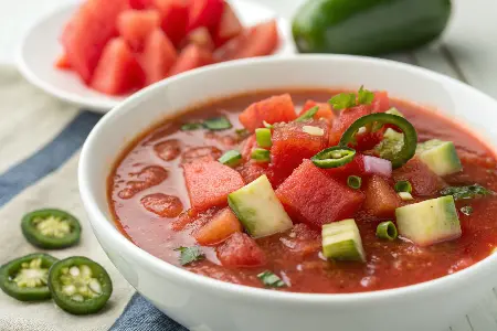 Spicy Watermelon Gazpacho