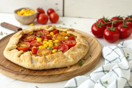 Tomato and Corn Galette